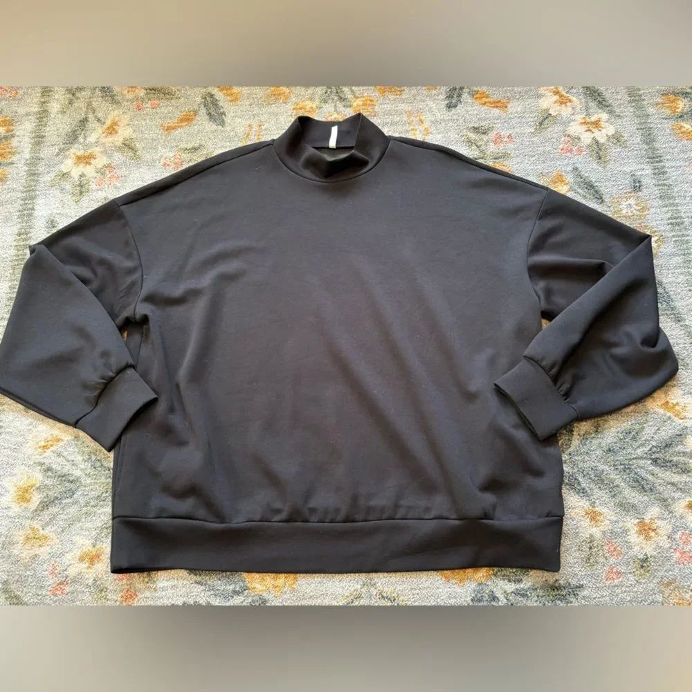 Halara Womens black Mock Neck Sweater Large